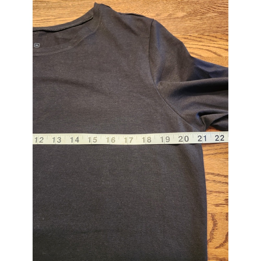 Pact‎ Shirt Womens Size XL Black Long Sleeve Organic Cotton Crewneck - Picture 3 of 7